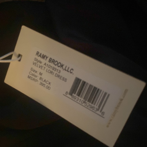 NWT Ramy Brook velvet Lori dress - Picture 6 of 9